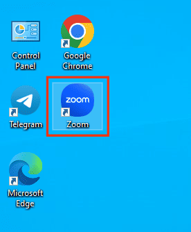 Open The Zoom App