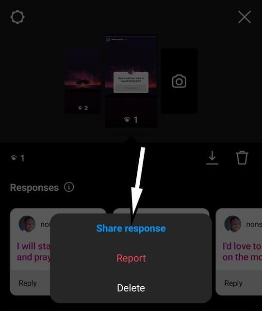 9 Share Response Instagram