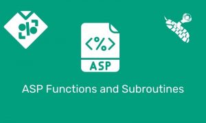Asp Functions And Subroutines