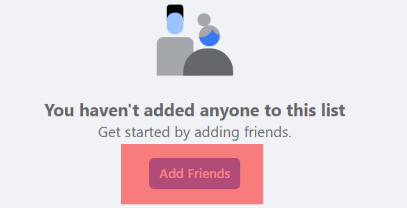 Add Friends Button