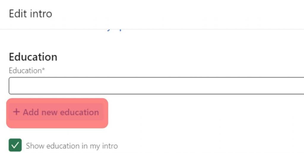 Add New Education On Linkedin