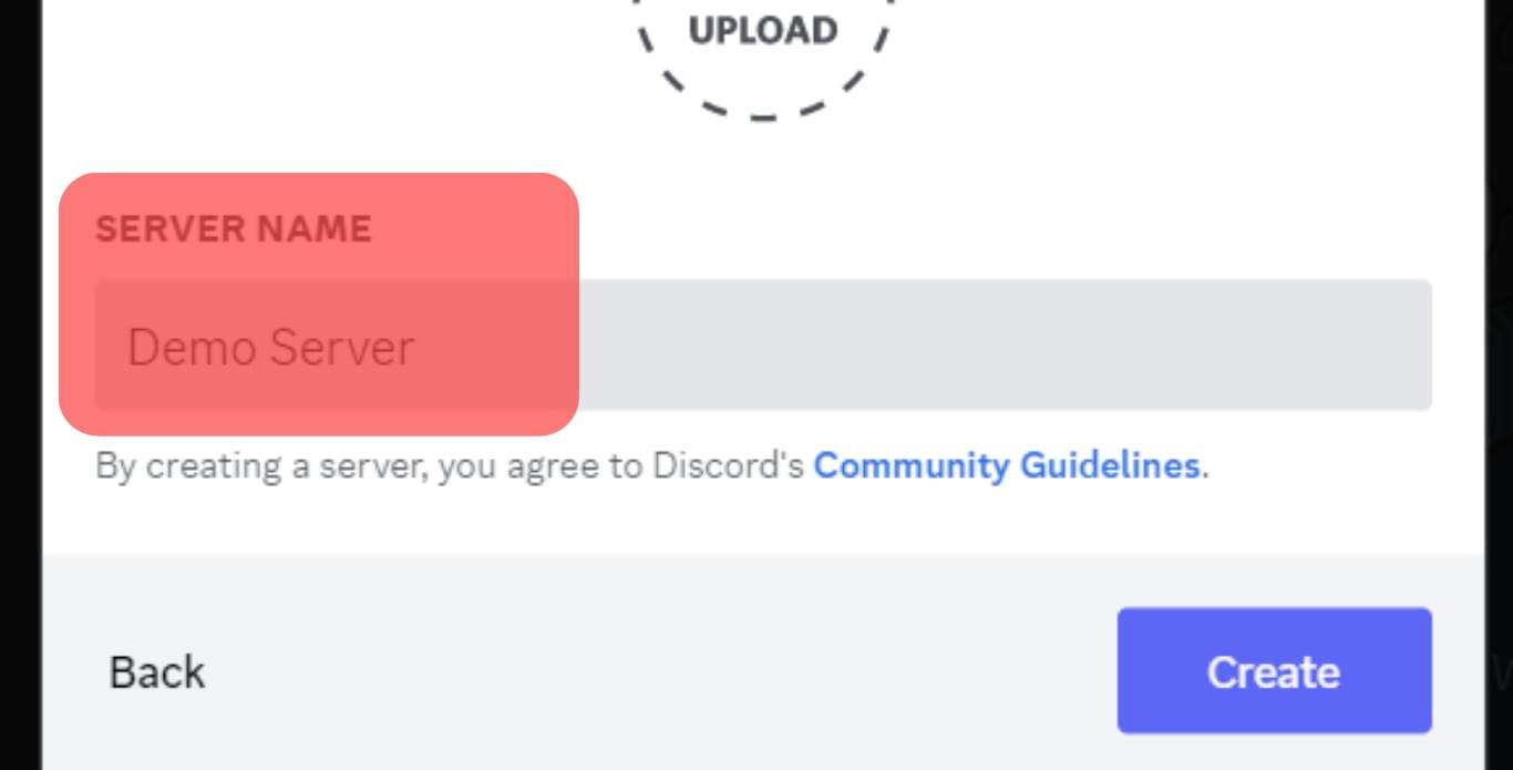Add Your Server Details Name