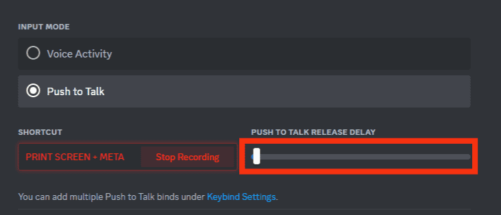 Adjust The Push To Talk Release Delay