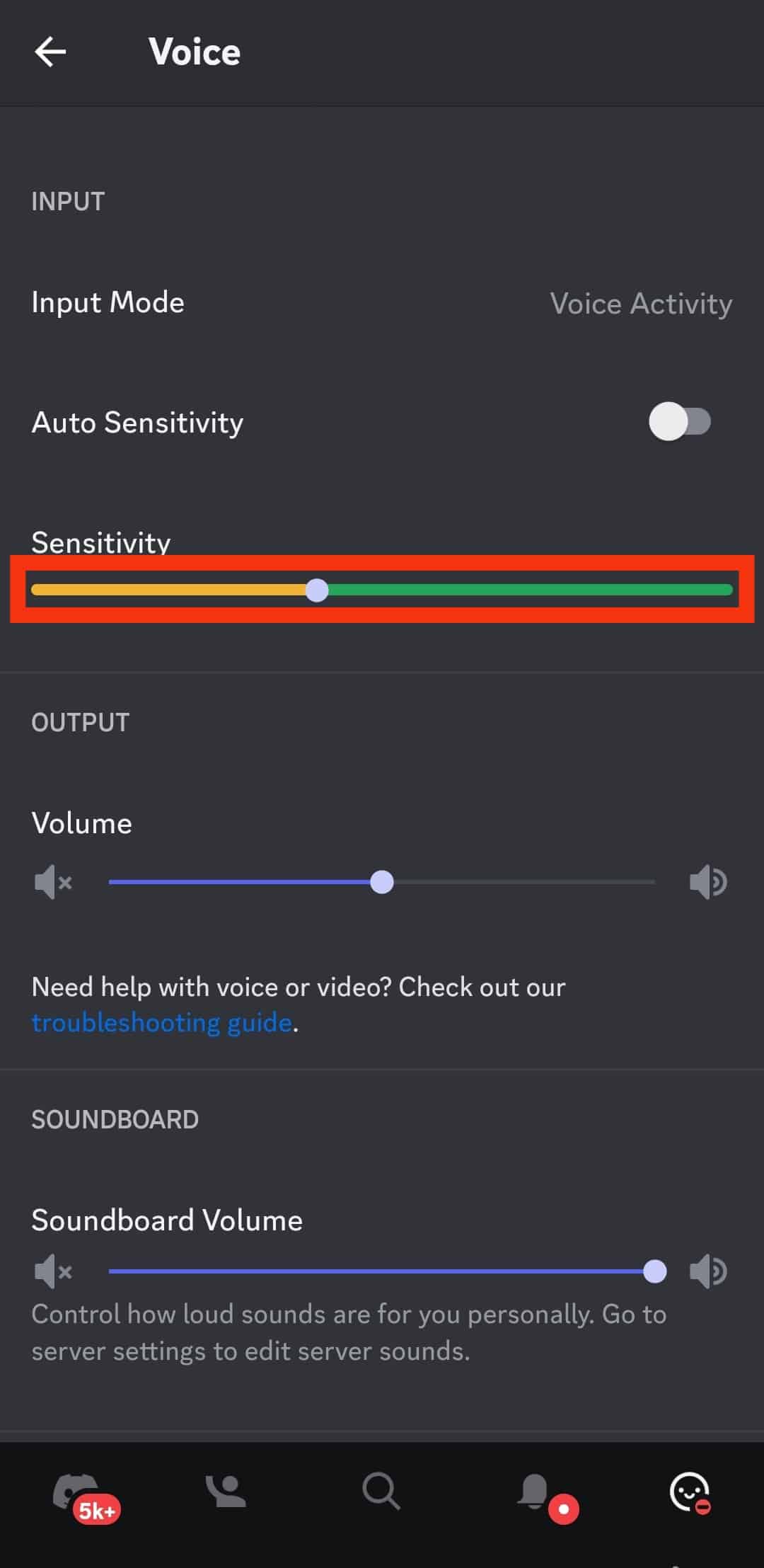 Adjust The Sensitivity Slider