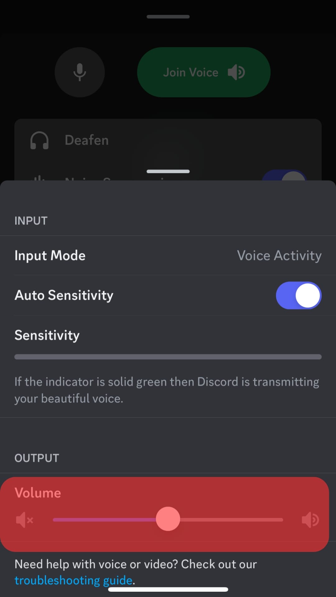 Adjust The Volume In The Output Section.
