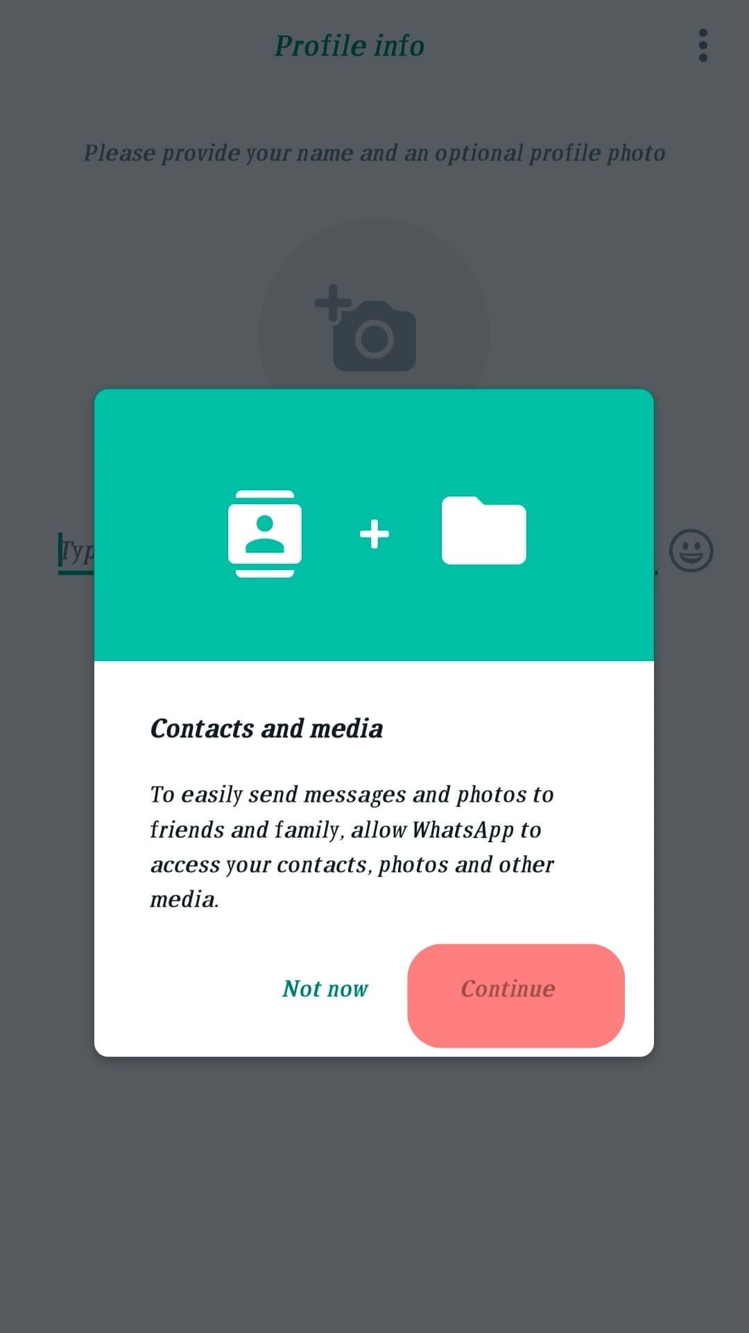 Allow Whatsapp Access Your Contacts And Media