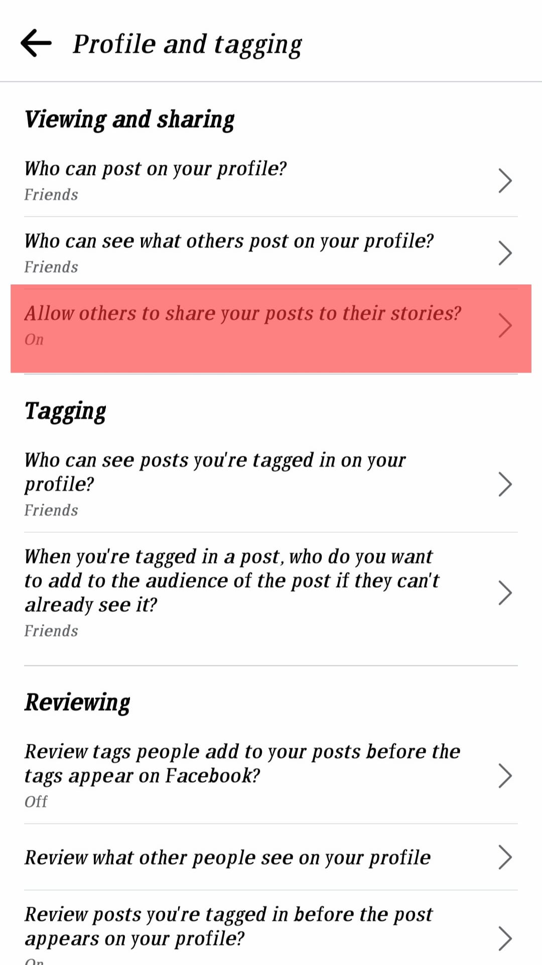 Allow Others To Share Your Posts To Their Story