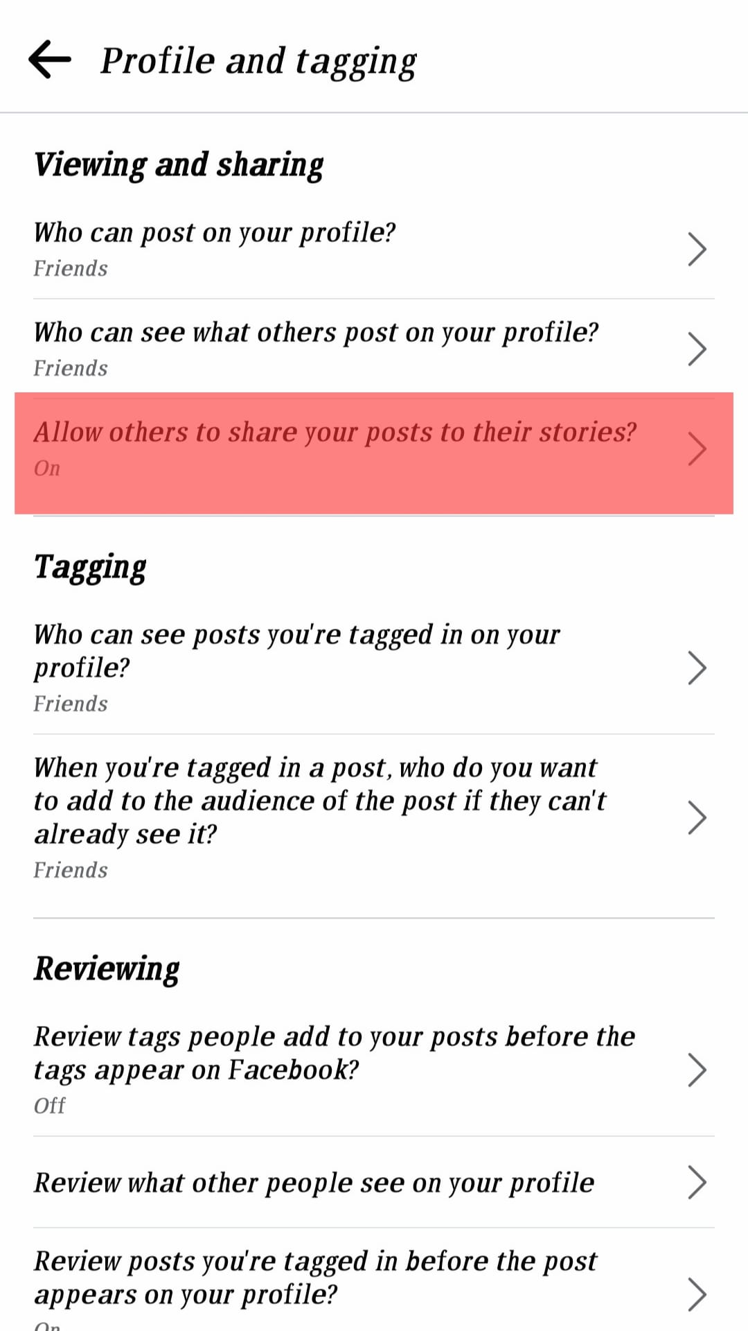 Allow Others To Share Your Posts To Their Story