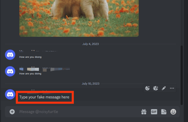 Capture A Screenshot Of The Fake Discord Messages