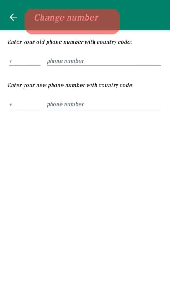 Change Whatsapp Number