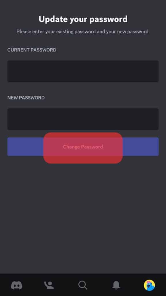 Change Your Discord Password