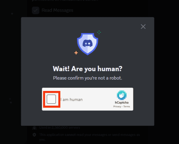 Check The I Am Human Box