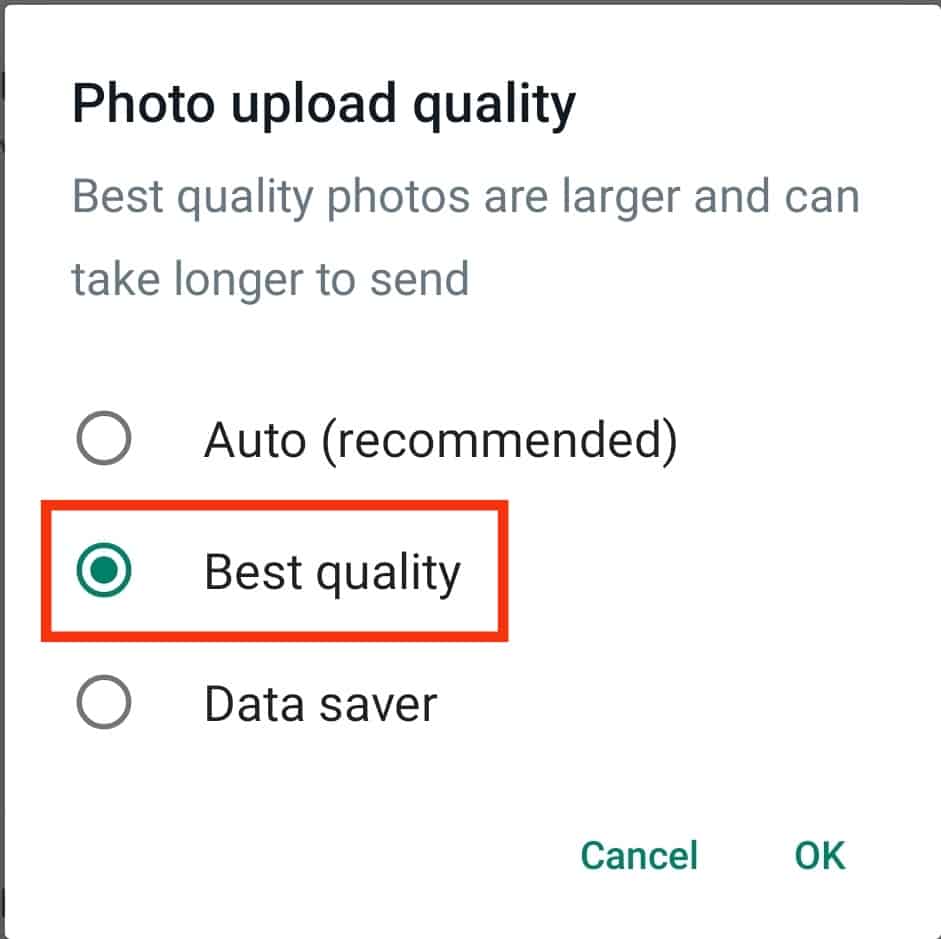 Choose Best Quality