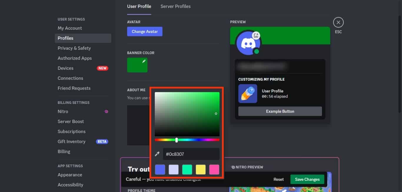 Choose Any Color Through Color Picker