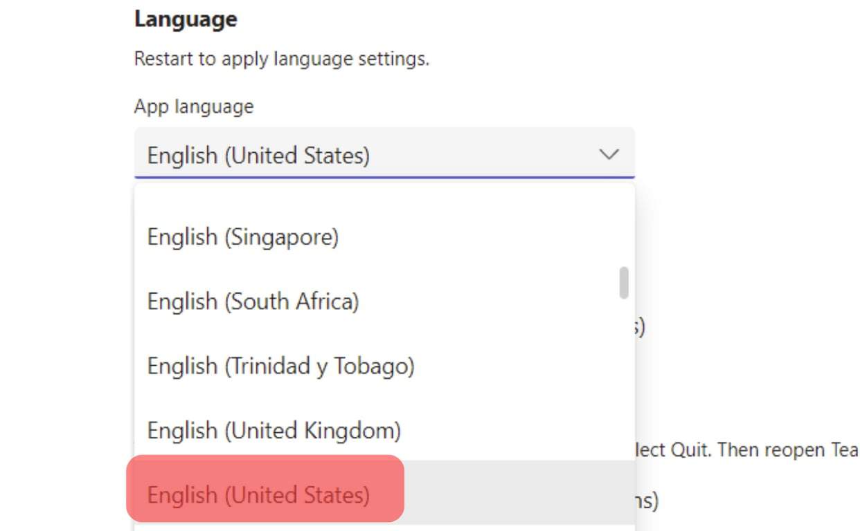 Choose The English You Want To Use.