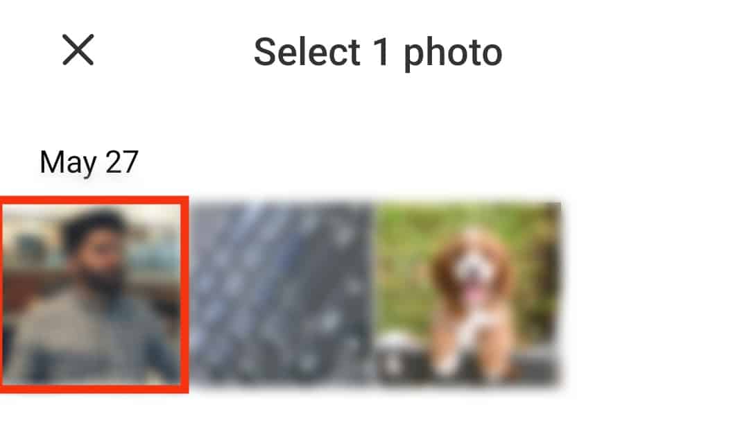 Choose The Desired Photo