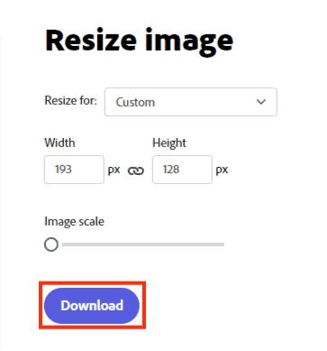 Click Download Button