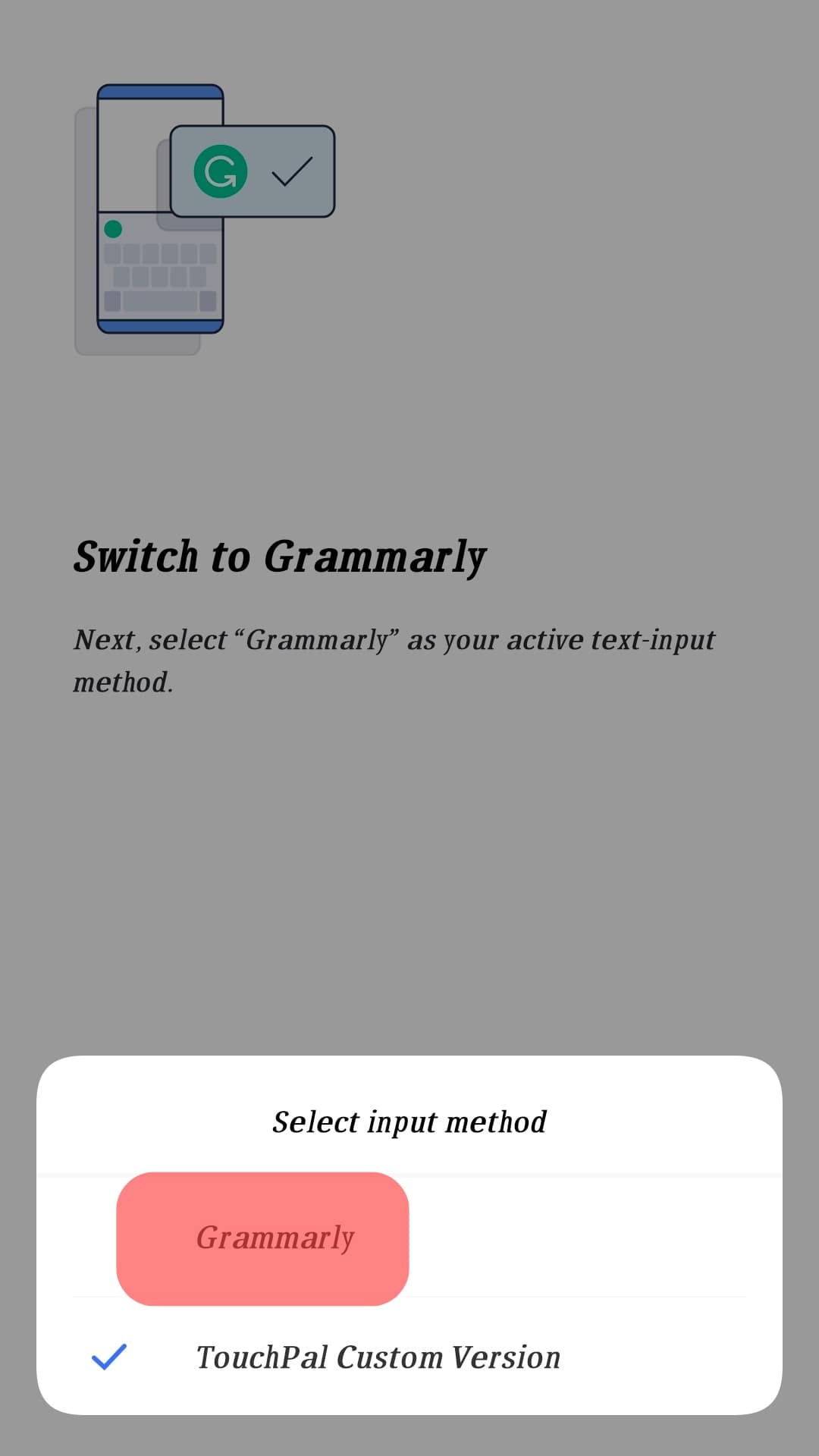 Click Grammarly From The Menu