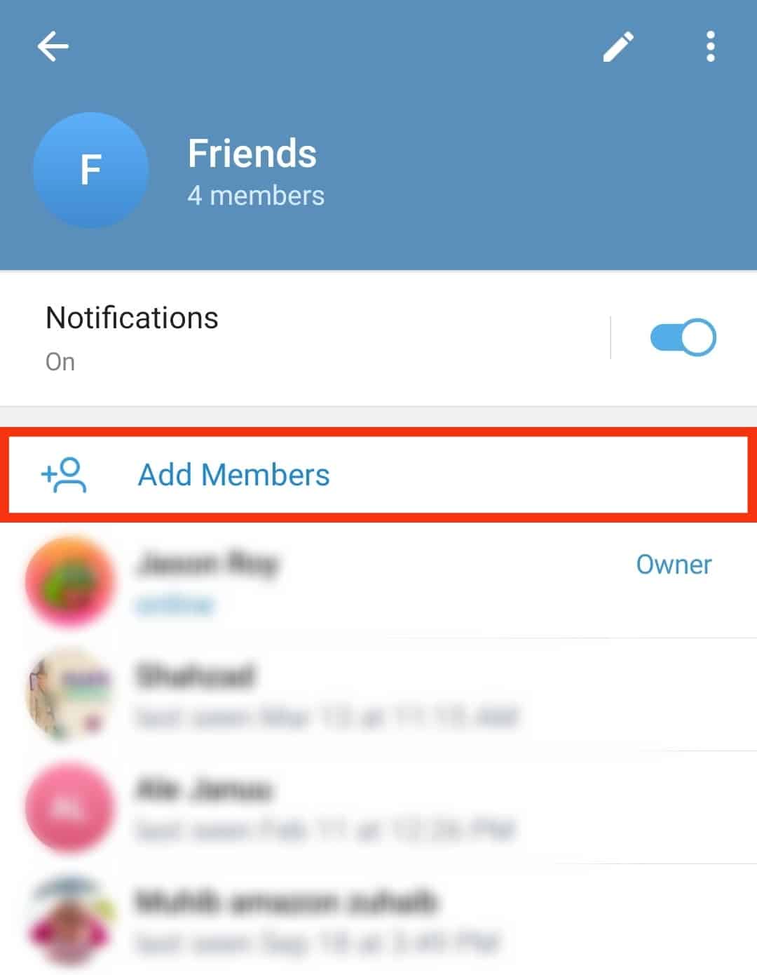 Click Add Members