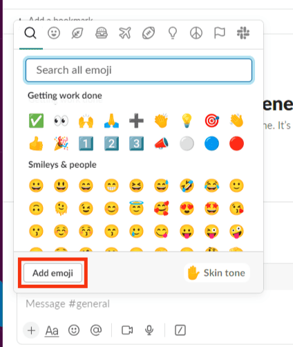 Click On Add Emoji