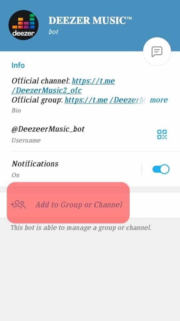 how to add music to telegram channel