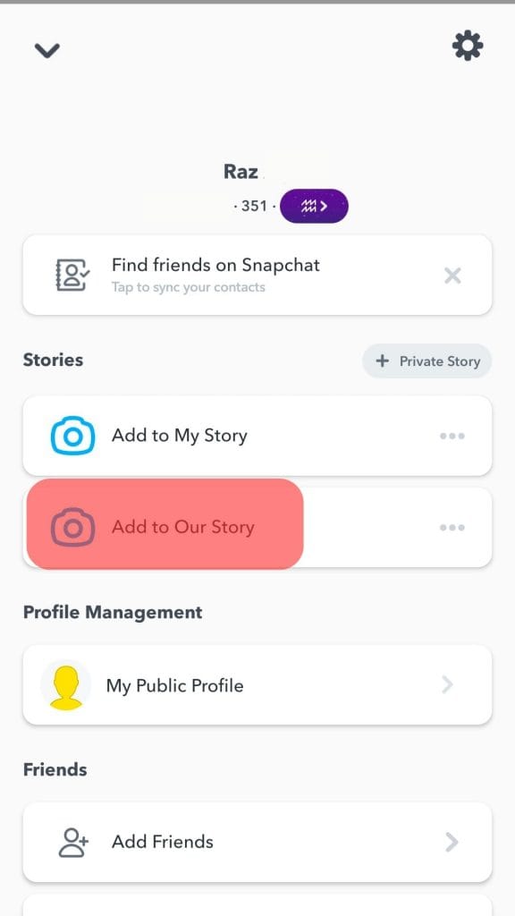 Click On Add To Our Story Snapchat