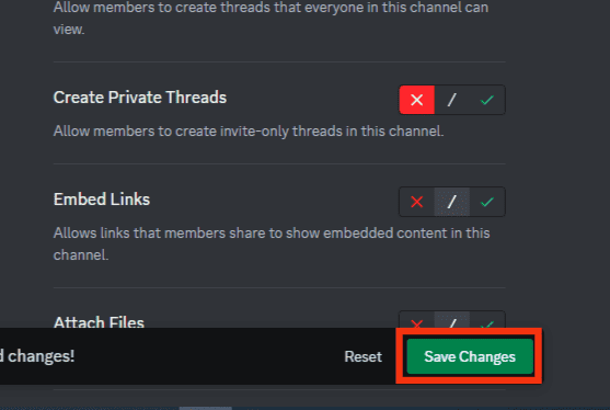 Click On Save Changes Button