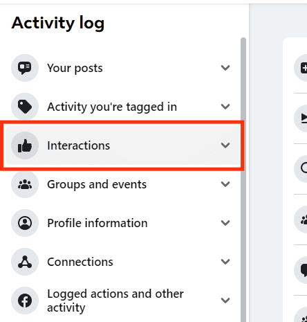 Tap The Interactions  Option On The Left