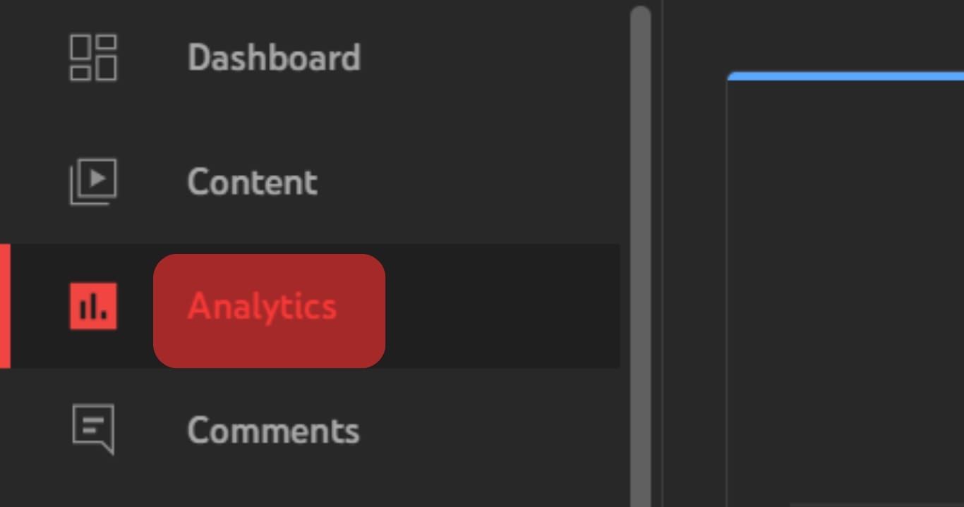 Click On The Analytics Option On The Left.