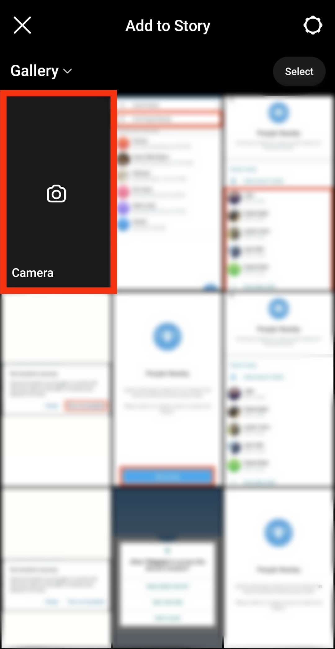 Click On The Camera Option