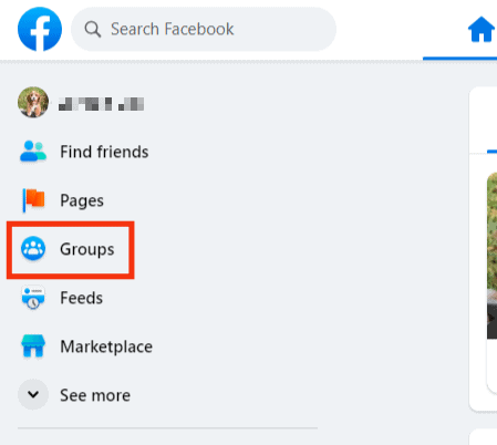 Click On The Communities (Groups) Option