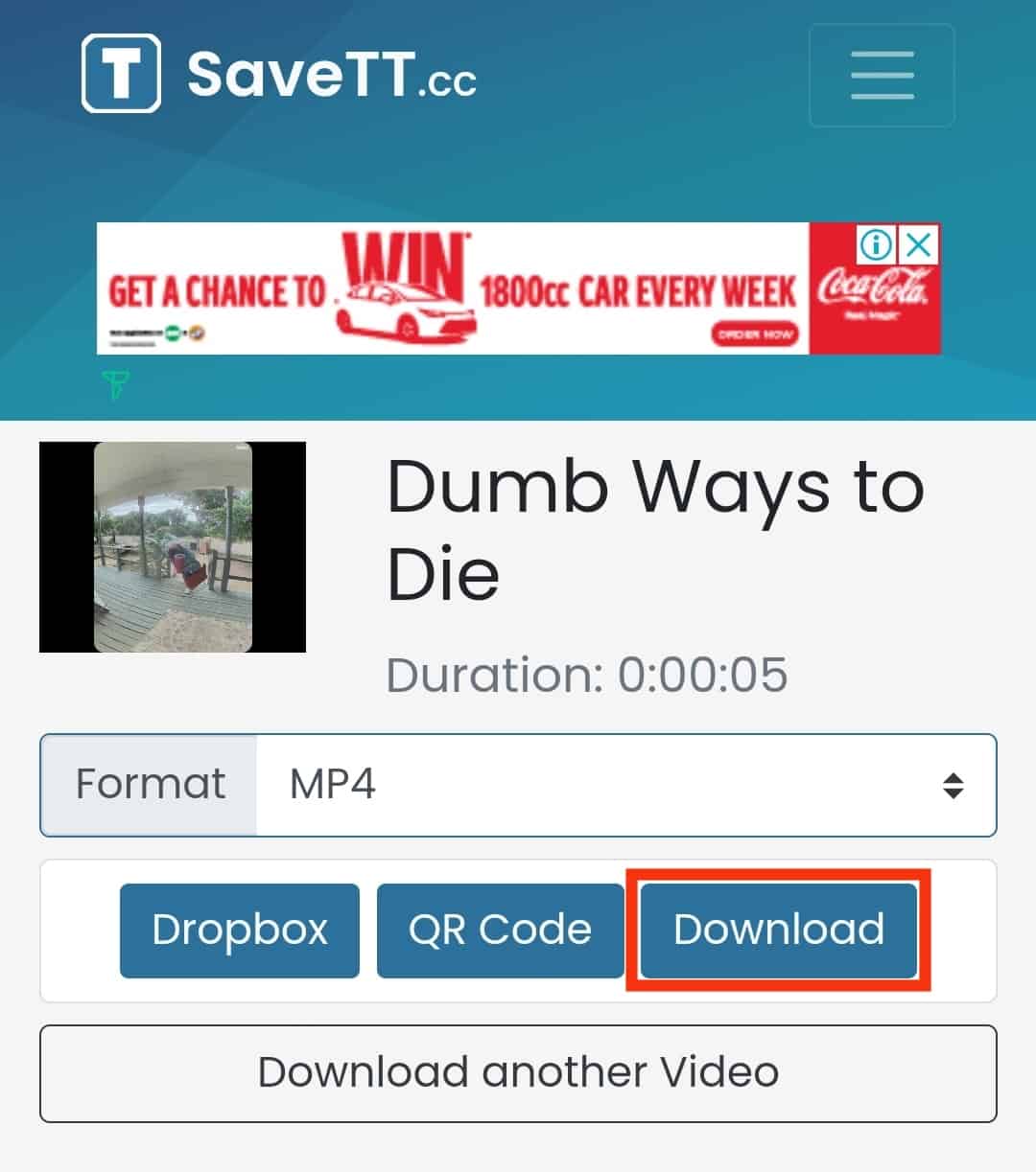 Click On The Download Button