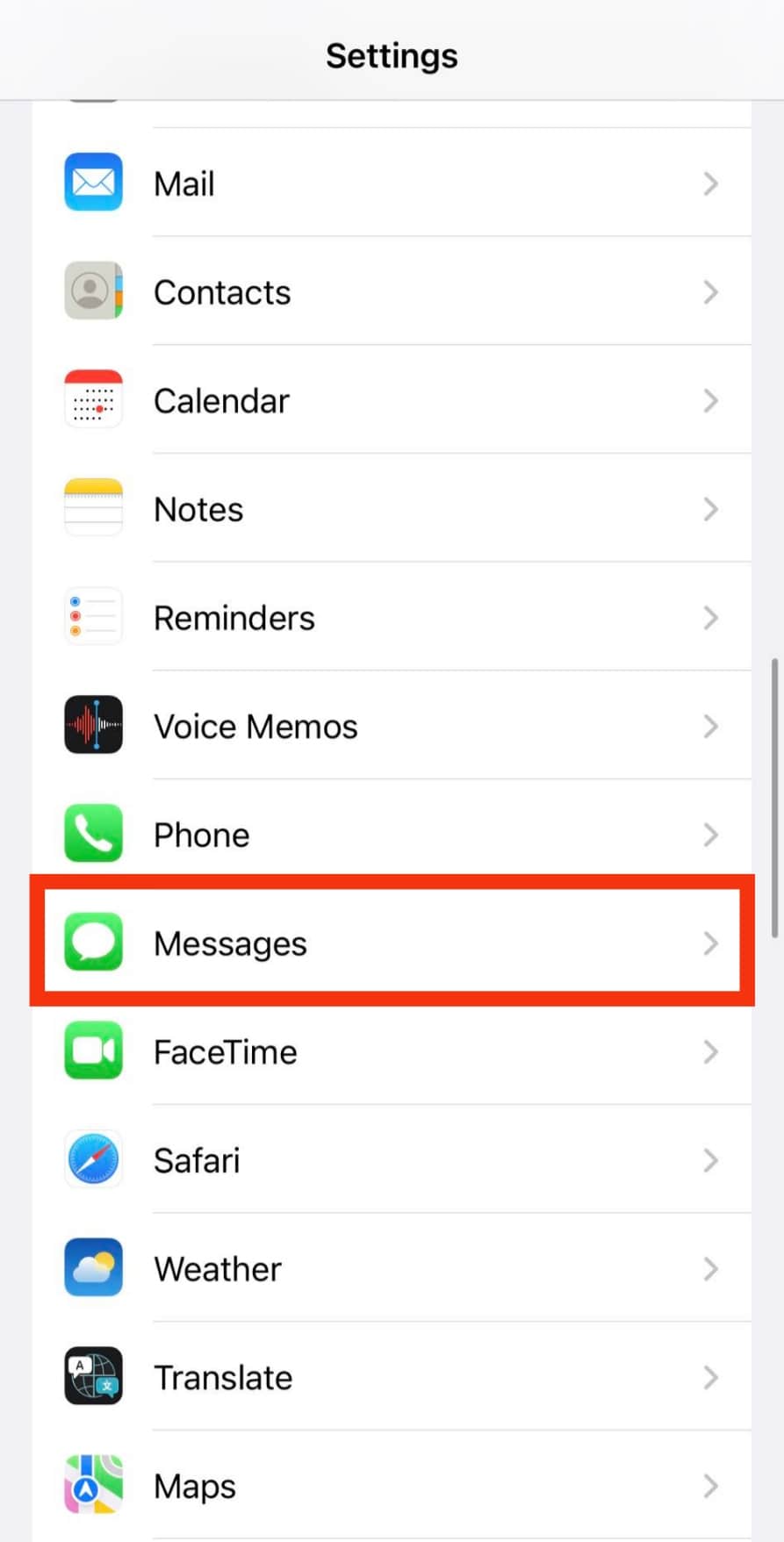 Click On The Messages Option