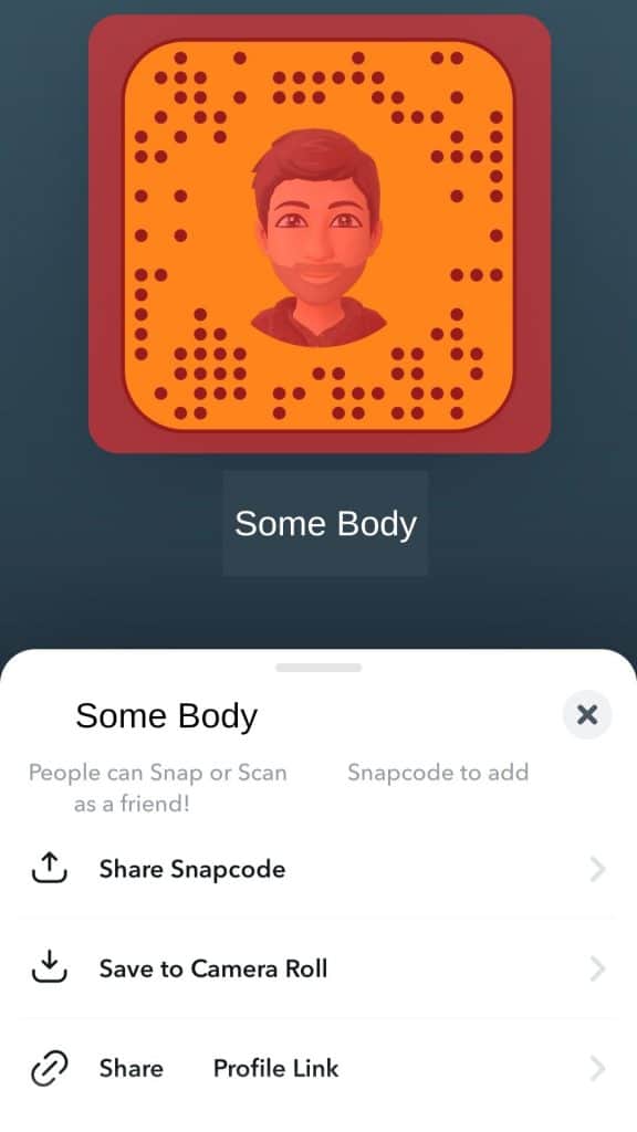 Click On The Profile Icon To Display Snapcode