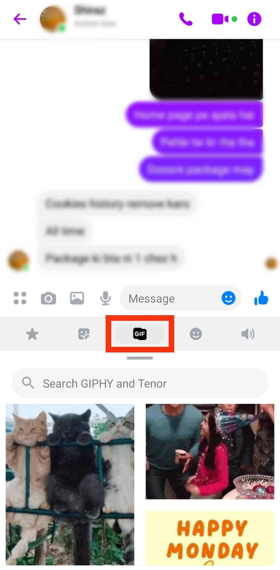 Click On The Icon Labeled Gif