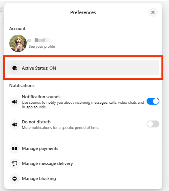 Click The Active Status Option