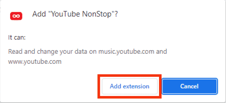 Click The Add Extension Button
