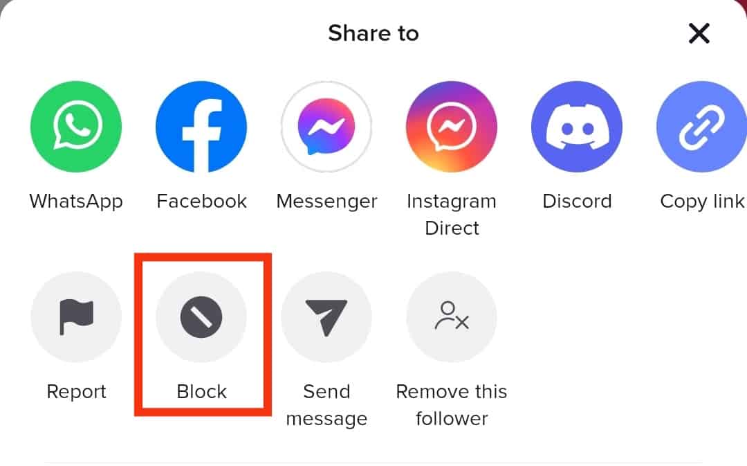 Click The Block Option