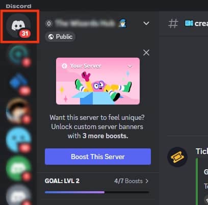 Click The Discord Logo