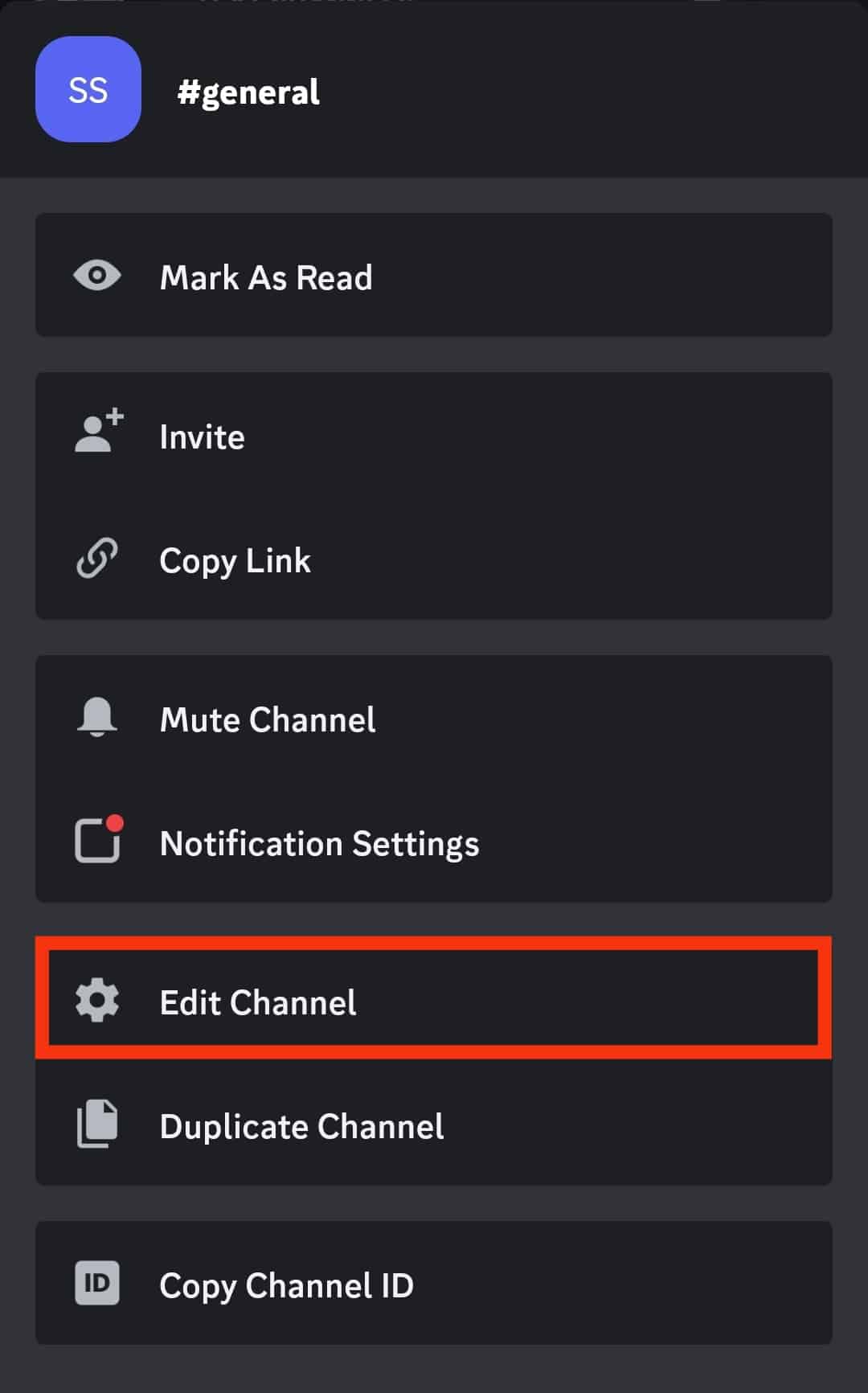 Click The Edit Channel Option
