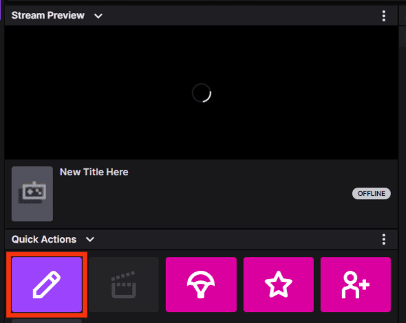 Click The Edit Stream Info Option