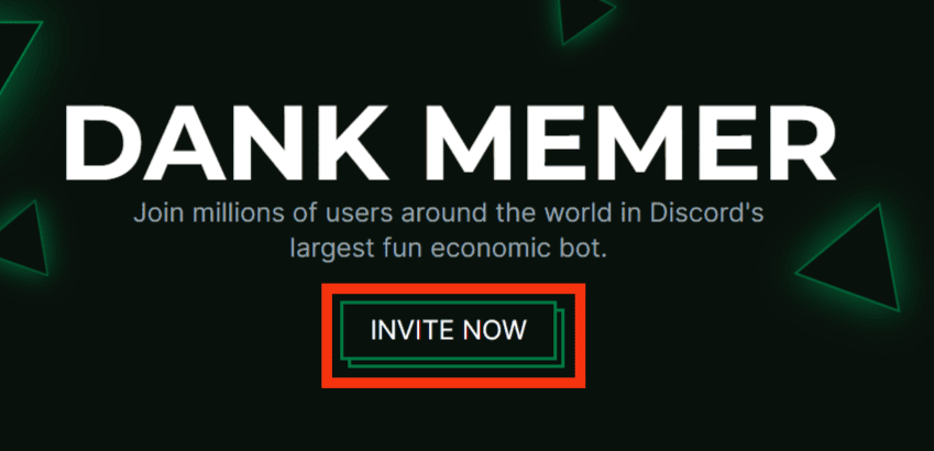 Click The Invite Now Button