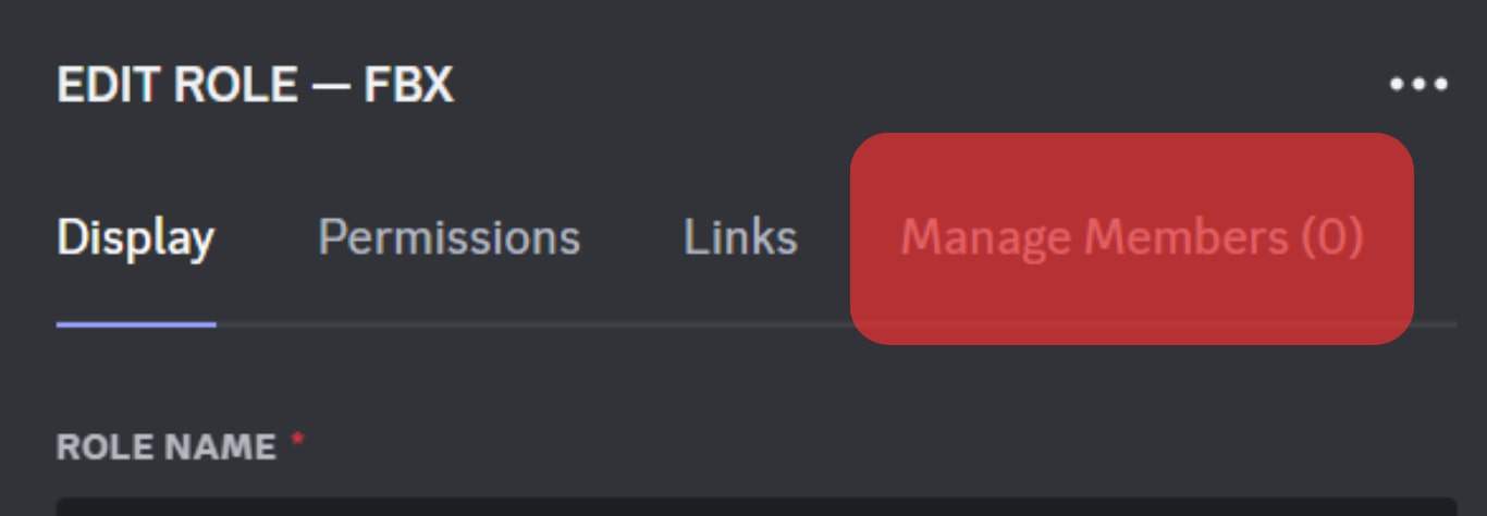 Click The Manage Members Tab.