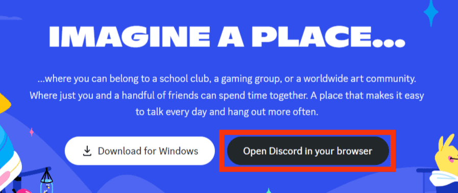 Click The Open Discord In Your Browser
