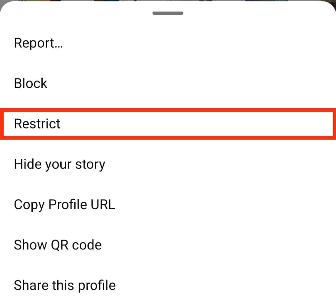 Click The Restrict Button