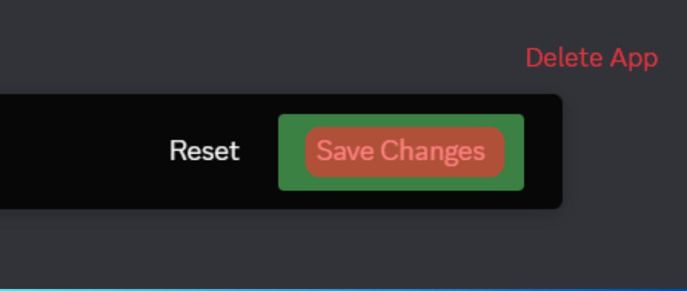 Click The Save Changes Button
