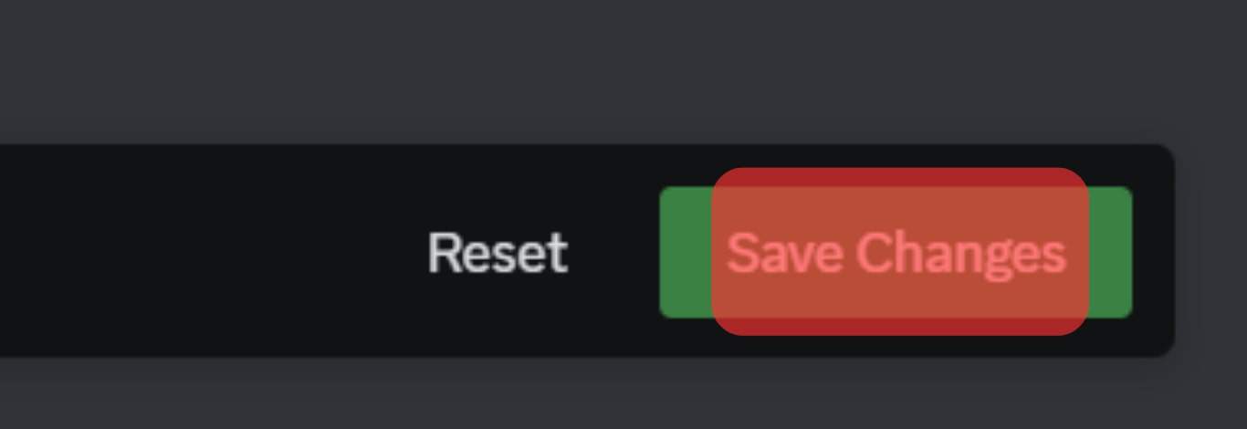 Click The Save Changes Button