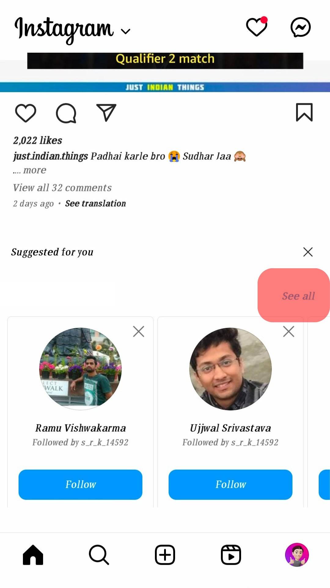 Click The See All Button