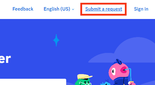 Click The “Submit A Request” Button