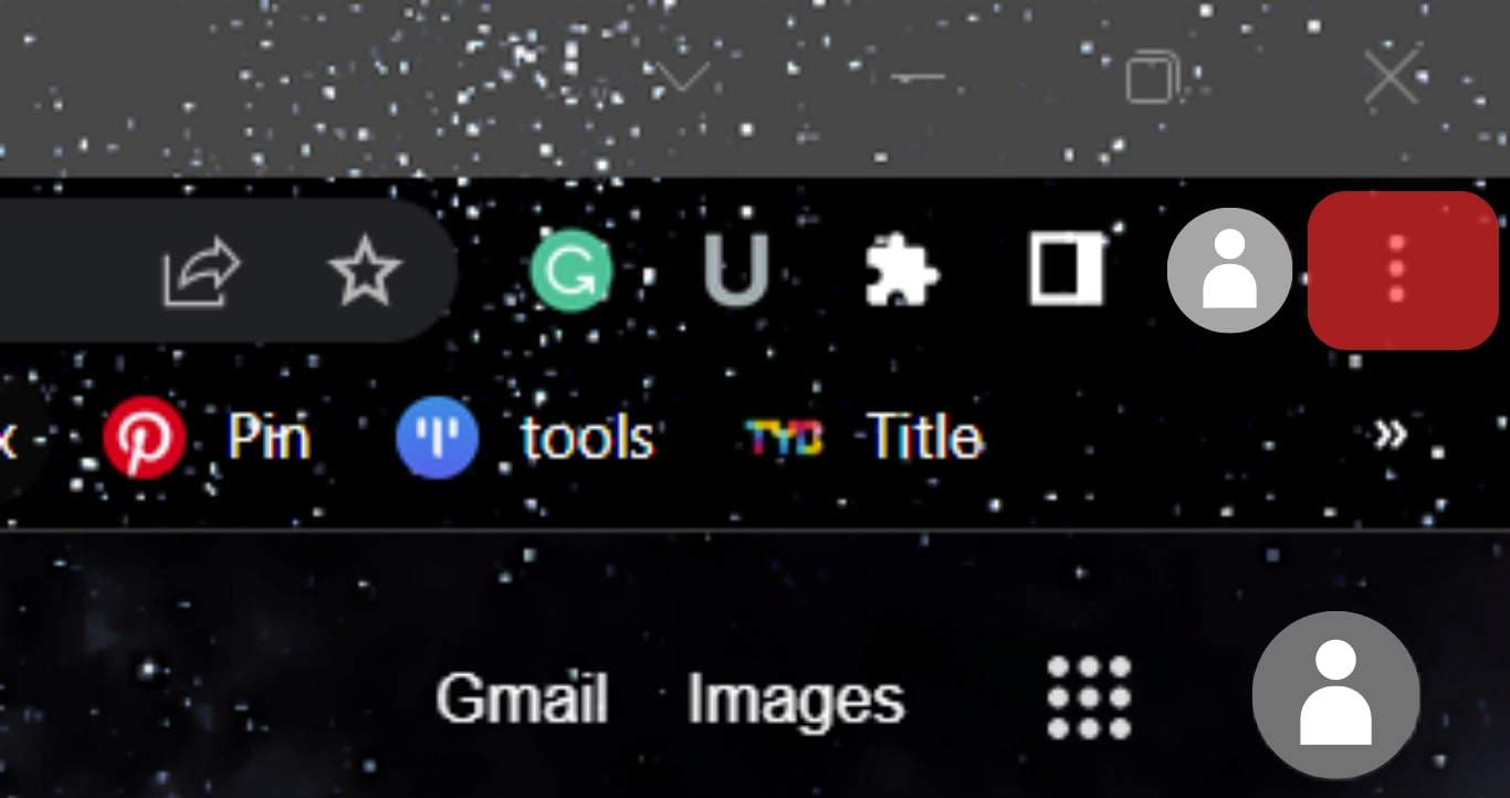 Click The Three Dots On The Right Chrome